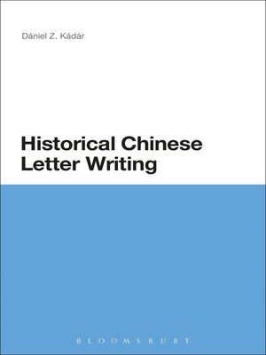 cover image of Historical Chinese Letter Writing